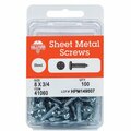 Homecare Products 41052 6 x 0.75 in. Phillips Pan Head Sheet Metal Screw HO3302293